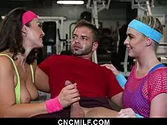 imagine my sweaty workouts turning into cock sucking tit flashing fun with this milf 😏