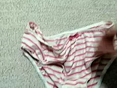 check out this 42 years old dirty wife flashing her stained panties up close