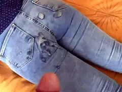 damn stepson unloads in my jeans ass over and over his handjobs rock!!