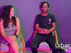 curvy latina milf wife tastes huge black cock for first time