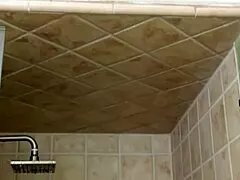 hey enchanting brunette isnt she hot taking that steamy shower solo?!!