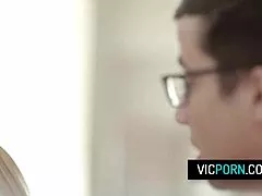 Blonde MILF Teacher Bunny Madison Fucks Student Instead of Lessons