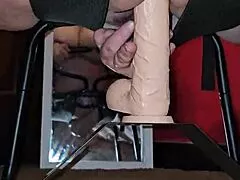 i ride this big dildo so hard my milf ass shakes and i cum screaming