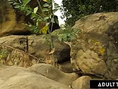 alexis fawx fakes car trouble to get fucked hard by hiker deep in the woods