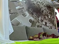 behind the scenes, cute small-titted nesty gets bent over and fucked hard by a huge cock in homemade action