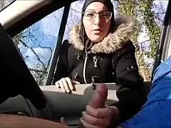 i pull out my cock for this muslim bitch then we head to her place for wild fun