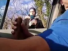 i pull out my cock for this muslim bitch then we head to her place for wild fun