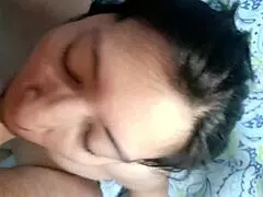 Damn latina girlfriend sucks cock like a pro deepthroat expert?