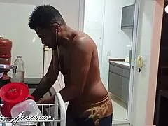 while wife's away i rip clothes and fuck tight brazilian sister-in-law's ass full video