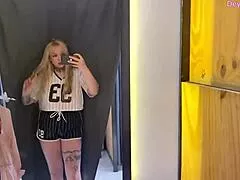 i catch my beautiful stepmom changing in store dressing room