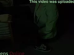 british teen next door teases older guy before swallowing his load after wet blowjob