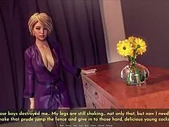 innocent wife amber cheats with old man while ellie blows neil in wild 3some