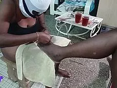 Ebony Girls Seducing My Shaved Pussy Madam Backstage!