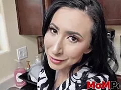 Inked lily lane gives in to stepson's seduction riding his cock cowgirl then doggystyle taboo