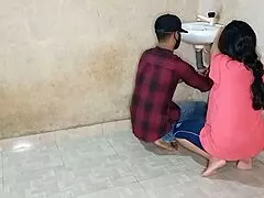 Bhabhi's Pussy Craves Young Plumber's Hard Cock