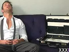 hot milfs nikki daniels and leya falcon deliver perfect double blowjob to brad tyler after body massage