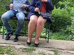 Wow, My Sexy Mother-in-Law Fucks Wild in Public Park with Huge Ass!