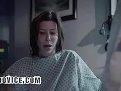 two milfs ride hospital staff cocks in wild threesome