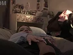 spit in your mouth after strap-on suck and toe lick