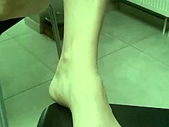 Wife's Saggy Tits and Big Ass Flashed Naked in Kitchen Humiliation