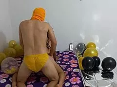 lucky stepson cums watching amateur stepmom ride cock hard