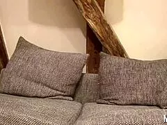 Huge Tits REDHEAD Plays ICECUBE on Sensitive Nipples