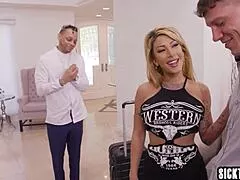 Latin Kitana Montana Gangbanged Hard by Boyfriend's Friends in Rough Session