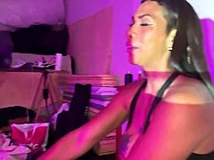 Morena Fitness Babe's Big Ass Bent Over in Hot Cuckold Threesome!