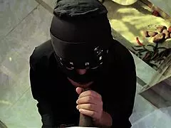 desi hijab stepsis gets naughty in the kitchen with me