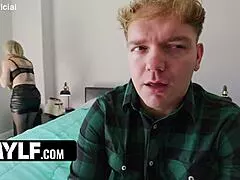 What if horny stepmom's huge tits bounce wildly on stepson's monster cock?