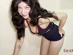 Step-Mom Falls on Throbbing Cock Accidentally While Cleaning Turns into Taboo Creampie Ride