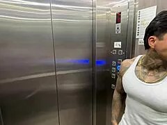 neighbors turn into elevator casting fuck frenzy with milk