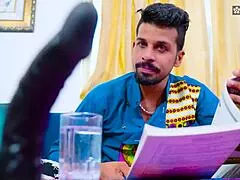 Owner pounds sexy maid alone at home with hot hindi audio 🔥😈