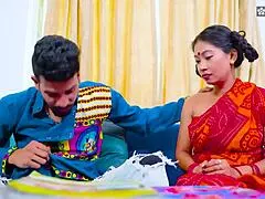 Owner pounds sexy maid alone at home with hot hindi audio 🔥😈