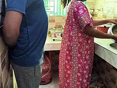 Fuck My Hot Sexy Bhabhi In Kitchen With Cucumber Panties Down 😋🍆