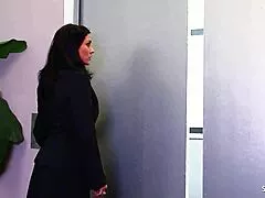 Stuck Elevator Hides Cougar Wife's Saggy Tits Cheating Fuck Fest?