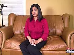 Zenee brunette milf deepthroats juicy interracial cock anal banging cum swallow shaved pussy