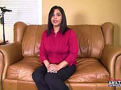 Zenee brunette milf deepthroats juicy interracial cock anal banging cum swallow shaved pussy