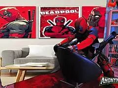 Deadpool rams his cock deep into Jade from Mortal Kombat in dorm cosplay