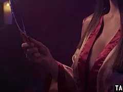 busty milf lexi luna dances sensual then deepthroats stranger