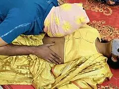 desi saree bhabhi seduces husband with romantic kitchen sex