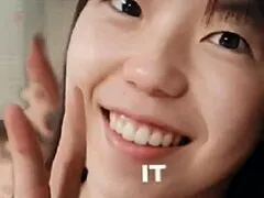 wanna see this shaved japanese milf get station carry fucked in kitchen with creampie? third load inside her!