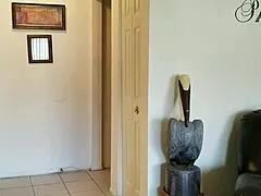 Blonde Housewife Blowjob Facial BDSM Bondage Pierced Nipples Cumshot