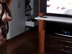 Stepson Catches Me Masturbating to Porn and Pulls Out His Monster Cock!