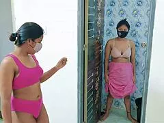 desi lesbian bhabhi and maid caught in secret pussy licking affair 🍅😈