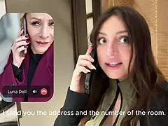 luna doll joins victoria nova gaby for valentine threesome pussy licking heels