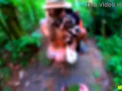 dude can i fuck these hot blonde and brunette babes deep in the woods or what?