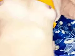 stepsis screams fuck my tight pussy harder as i pound her young chubby body to orgasm