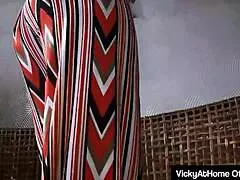 naughty vicky vette's slurping that cock sloppy before swallowing every drop of cum her big clit and pussy lips glisten in lingerie