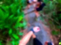 dude can i fuck these hot blonde and brunette babes deep in the woods or what?